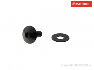 Schraubenkappe Pro Bolt M6 x 1.00 x 16 mm Edelstahl A4 schwarz - JM