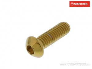 Schraubenkappe Pro Bolt M6 x 1.00 x 18 mm Edelstahl A4 gold - JM