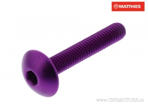 Schraubenkappe Pro Bolt M6 x 1.00 x 35 mm Aluminium Violett - JM