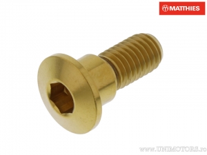 Schraubenkappe Pro Bolt M8 x 1.25 x 22 mm Edelstahl A4 gold - JM