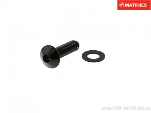 Schraubenkappe Pro Bolt M8 x 1.25 x 30 mm Edelstahl A4 schwarz - JM