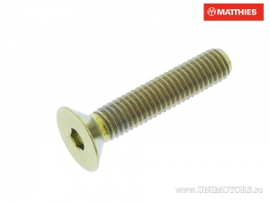 Schroef kap ingebed inbus Pro Bolt M5 x 0.80 x 25 mm titanium goud - JM