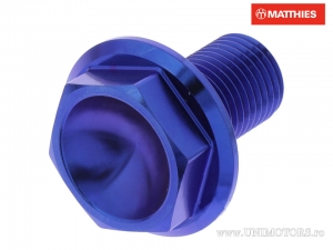 Schroef voor as Pro Bolt M14 x 1.50 x 22 mm titanium blauw - JM