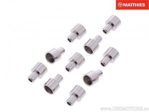 Schweißnippel Set 10 Stück Länge: 10.0mm - Lochdurchmesser: 2.5mm - Außendurchmesser: 4.0mm - JM in EX
