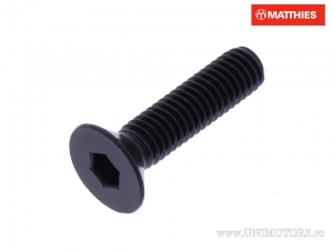 Screw cap countersunk Allen Pro Bolt M5 x 0.80 x 25 mm black aluminum - JM