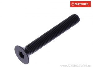 Screw cap countersunk Allen Pro Bolt M5 x 0.80 x 35 mm black aluminum - JM