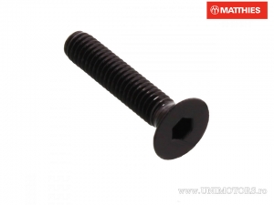 Screw cap countersunk hexagon socket head Pro Bolt M4 x 0.70 x 20 mm black aluminum - JM