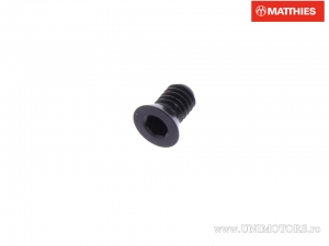 Screw cap countersunk hexagon socket head Pro Bolt M4 x 0.70 x 6 mm black aluminum - JM