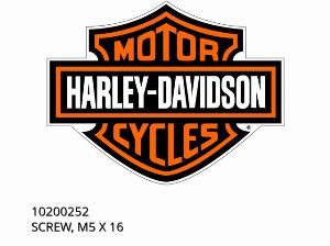 SCREW, M5 X 16 - 10200252 - Harley-Davidson