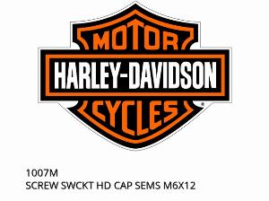 SCREW SWCKT HD CAP SEMS M6X12 - 1007M - Harley-Davidson