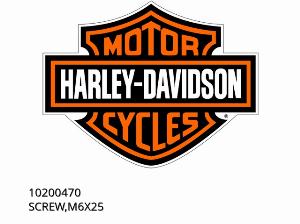 SCREW,M6X25 - 10200470 - Harley-Davidson