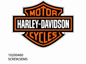SCREW,SEMS - 10200460 - Harley-Davidson