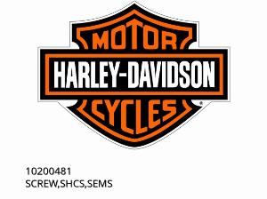 SCREW,SHCS,SEMS - 10200481 - Harley-Davidson