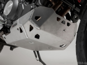 Scudo motore - materiale: alluminio - colore: argento - Benelli TRK 502 X ('18-) - SW-Motech