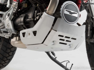 Scudo motore - materiale: alluminio - colore: argento - Moto Guzzi V85 TT ('19-) - SW-Motech