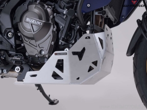 Scudo motore - materiale: alluminio - colore: argento - Suzuki V-Strom 800 / 800DE ('22-) - SW-Motech