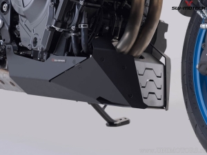 Scudo motore - materiale: alluminio - colore: nero/argento - Suzuki GSX-8S ('22-) - SW-Motech