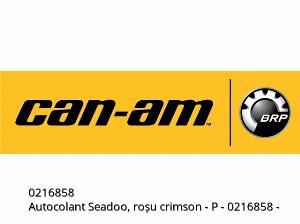 Seadoo matrica, bíborvörös rd-b - 0216858 - Can-AM