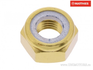Selbstsichernde Mutter Pro Bolt M10 x 1.25 mm goldenes Aluminium - JM