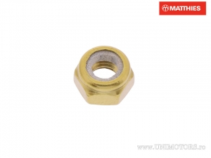 Self-locking nut Pro Bolt M5 x 0.80 mm gold aluminum - JM