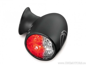 Semnalizare + frana + pozite LED Bullet ATTO DF BLACK cu sticla alba - Kellermann