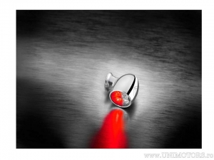Semnalizare + frana + pozite LED Bullet ATTO DF CHROM cu sticla alba - Kellermann