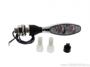 Semnalizare LED Micro 1000 Extreme CHROM cu sticla alba - Kellermann