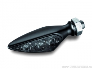 Semnalizare LED Micro Rhombus S BLACK cu sticla fumurie FS / SD - Kellermann