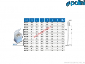 Set ace carburator PWK (10 bucati) - Polini