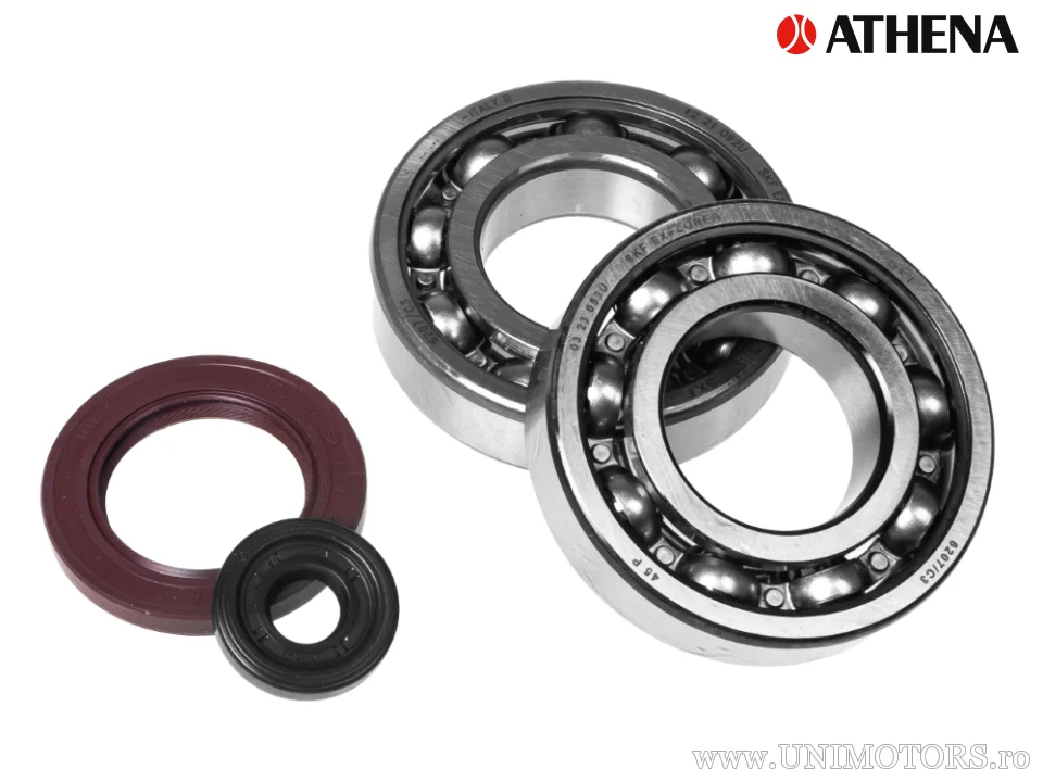 Set bearings / crankshaft seals SKF - Suzuki AN400 Burgman ('99-'13) - Athena