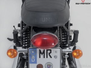 Set borsa laterale sinistra Legend Gear LC2 (13.5L) Black Edition e supporto SLC - Triumph Scrambler ('05-'16) - SW-Motech