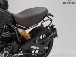 Set borsa laterale sinistra Legend Gear LC2 (13,5L) e supporto SLC - nero-marrone - modelli Ducati Scrambler - SW-Motech
