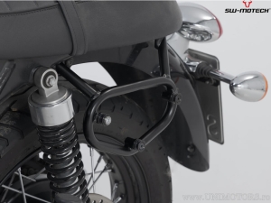 Set borsa laterale sinistra Legend Gear LC2 (13.5L) e supporto SLC - nero-marrone - Triumph Scrambler ('05-'16) - SW-Motech