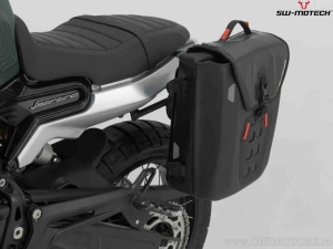 Set borsa laterale SysBag WP (impermeabile) M con supporto SLC sinistro e adattatore - Benelli Leoncino 800 Trail ('21-) - SW-Mo