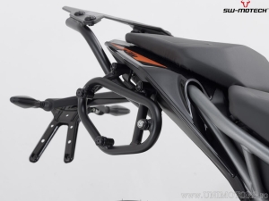 Set borse laterali Legend Gear Black Edition LC2 e supporti SLC - 27,0L - KTM 125 Duke ('21-) - SW-Motech