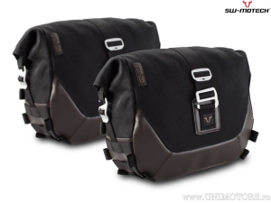 Set borse laterali Legend Gear LC1 (2x9,8L) e supporti SLC - nero-marrone - Triumph Thruxton RS ('19-) - SW-Motech