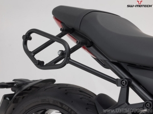 Set borse laterali Legend Gear LC1 (2x9,8L) e supporti SLC - nero-marrone - Triumph Trident 660 ('21-) - SW-Motech