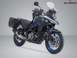 Set borse laterali Legend Gear LC2 Black Edition e supporti SLC - 27,0L - Suzuki DL650 V-Strom ('16-) - SW-Motech