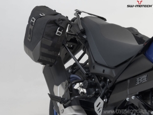 Set borse laterali Legend Gear LC2 Black Edition e supporti SLC - 27,0L - Suzuki DL650 V-Strom ('16-) - SW-Motech