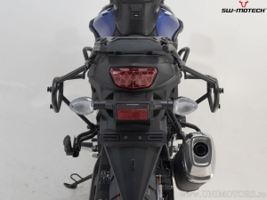 Set borse laterali Legend Gear LC2 Black Edition e supporti SLC - 27,0L - Suzuki DL650 V-Strom ('16-) - SW-Motech