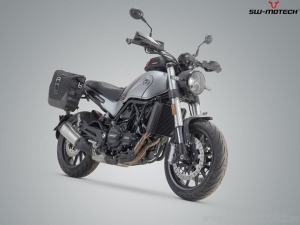 Set borse laterali Legend Gear LC2 Black Edition e supporti SLC - Benelli Leoncino 500 ('17-) / 500 Trail ('18-) - SW-Motech