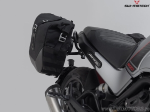 Set borse laterali Legend Gear LC2 Black Edition e supporti SLC - Benelli Leoncino 500 ('17-) / 500 Trail ('18-) - SW-Motech