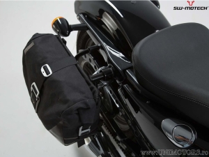 Set borse laterali Legend Gear LC2 / LC1 Black Ed. e supporti SLC - 23,3L - Harley-Davidson modelli Sportster ('04-) - SW-Motech