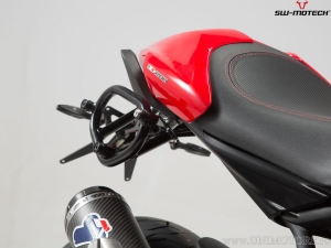 Set borse laterali Legend Gear LC2 / LC1 Black Edition e supporti SLC - Ducati Monster 797 ('16-) - SW-Motech
