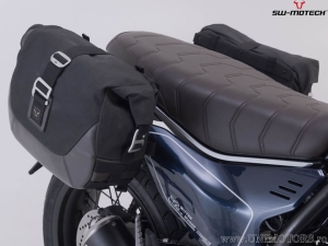 Set borse laterali Legend Gear LC2 / LC1 e supporti SLC - marrone - Ducati Scrambler Nightshift / Full Throttle ('23-) - SW-Mote