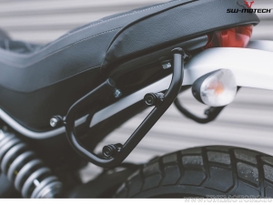 Set borse laterali Legend Gear LC2 / LC1 e supporti SLC - nero-marrone - Ducati modelli Scrambler ('14-) - SW-Motech