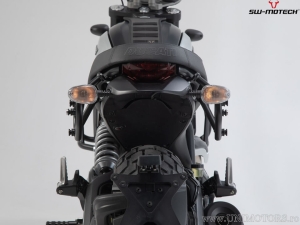 Set borse laterali Legend Gear LC2 / LC1 e supporti SLC - nero-marrone - Ducati modelli Scrambler ('18-) - SW-Motech