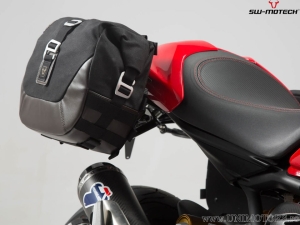 Set borse laterali Legend Gear LC2 / LC1 e supporti SLC - nero-marrone - Ducati Monster 1200/S ('16-) - SW-Motech