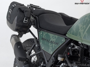 Set borse laterali Legend Gear LC2 / LC1 e supporti SLC - nero-marrone - Royal Enfield Himalayan ('18-) - SW-Motech