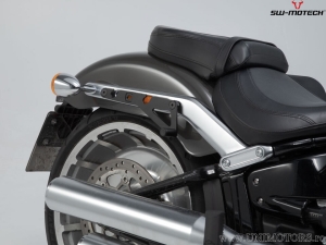 Set borse laterali Legend Gear LH2 / LH1 e supporti SLH - 45,0L - Harley-David. Softail Fat Boy ('17-) - SW-Motech